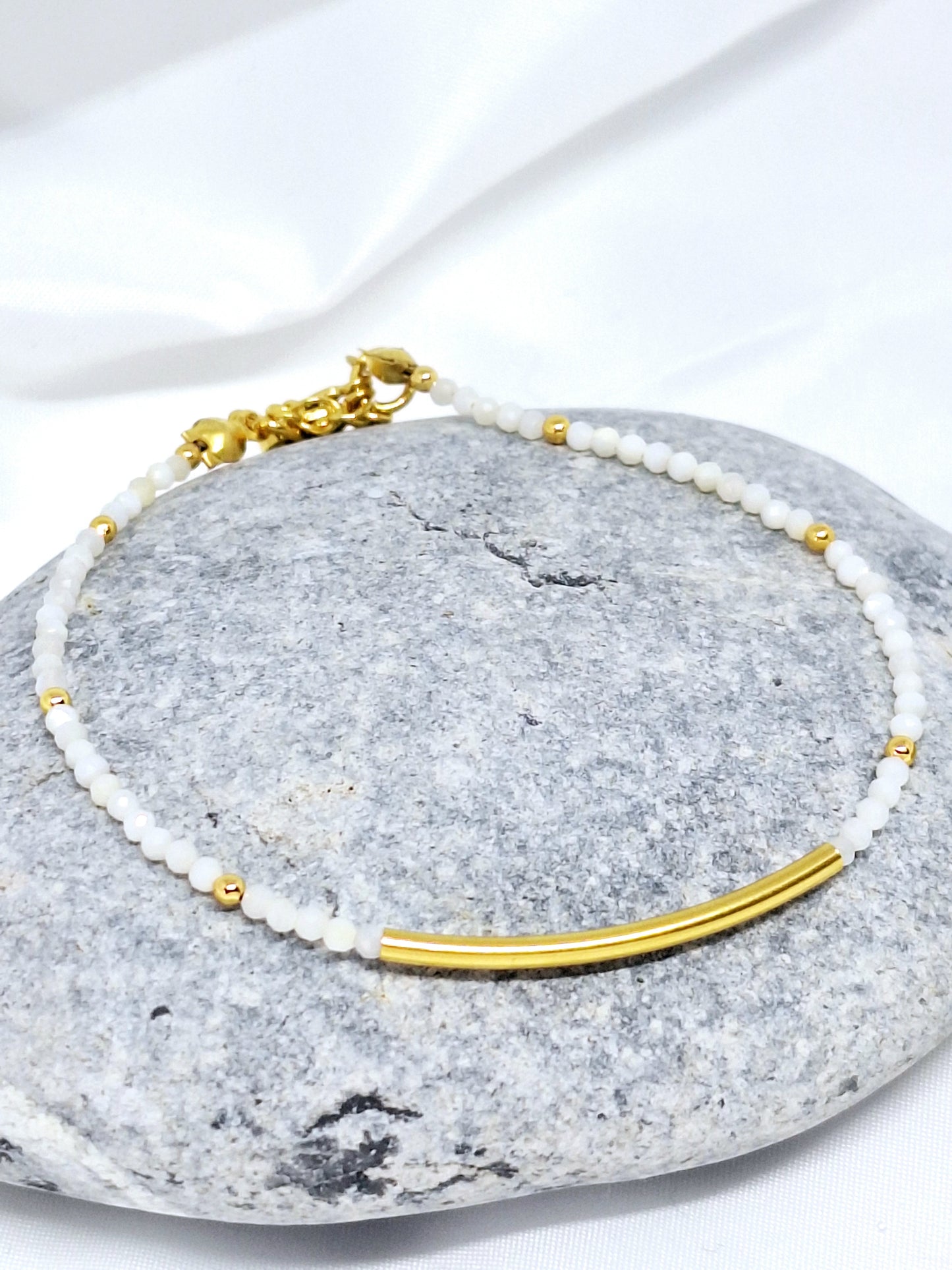Bracelet "ADEONA" - Nacre blanche