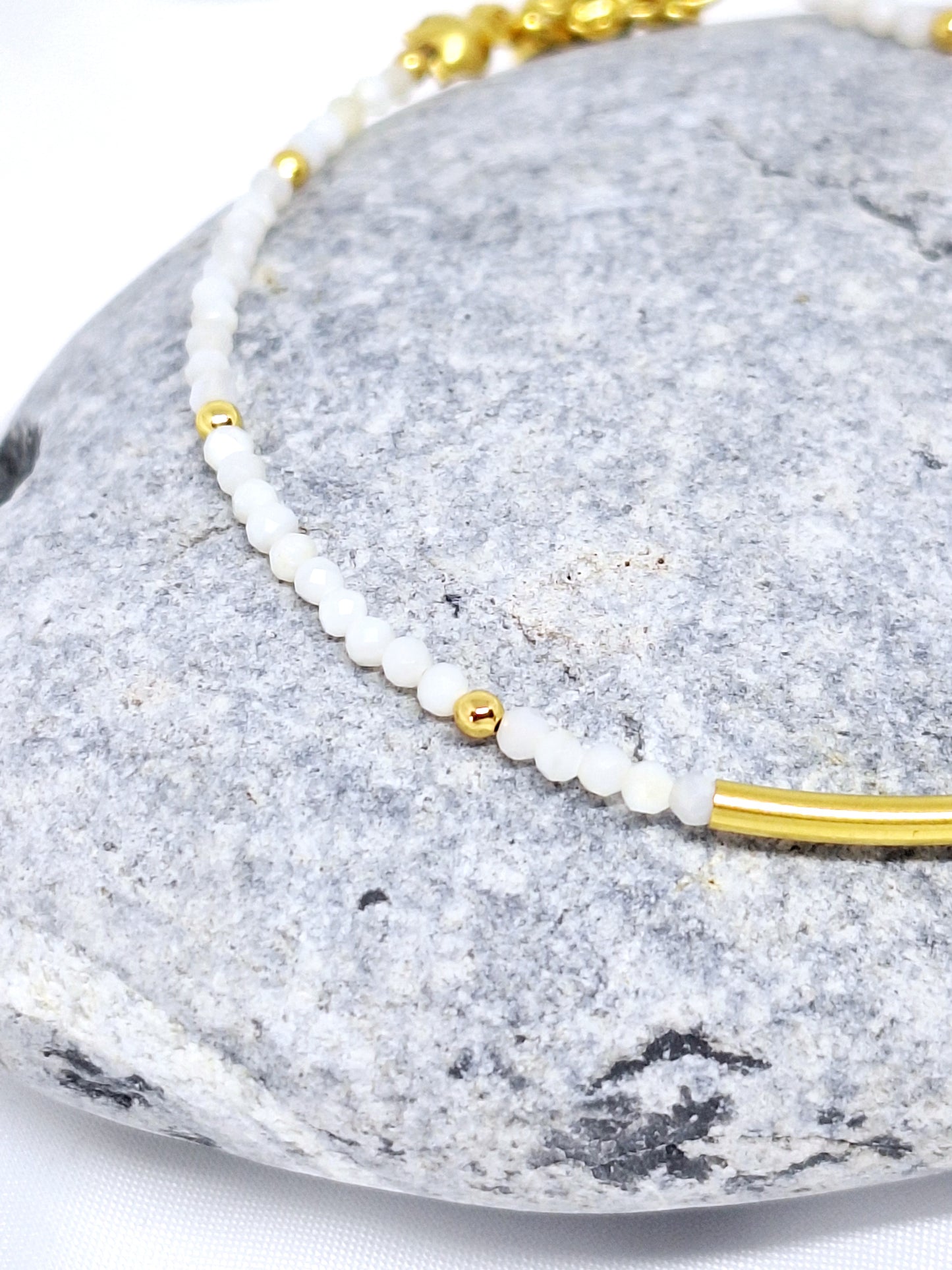 Bracelet "ADEONA" - Nacre blanche