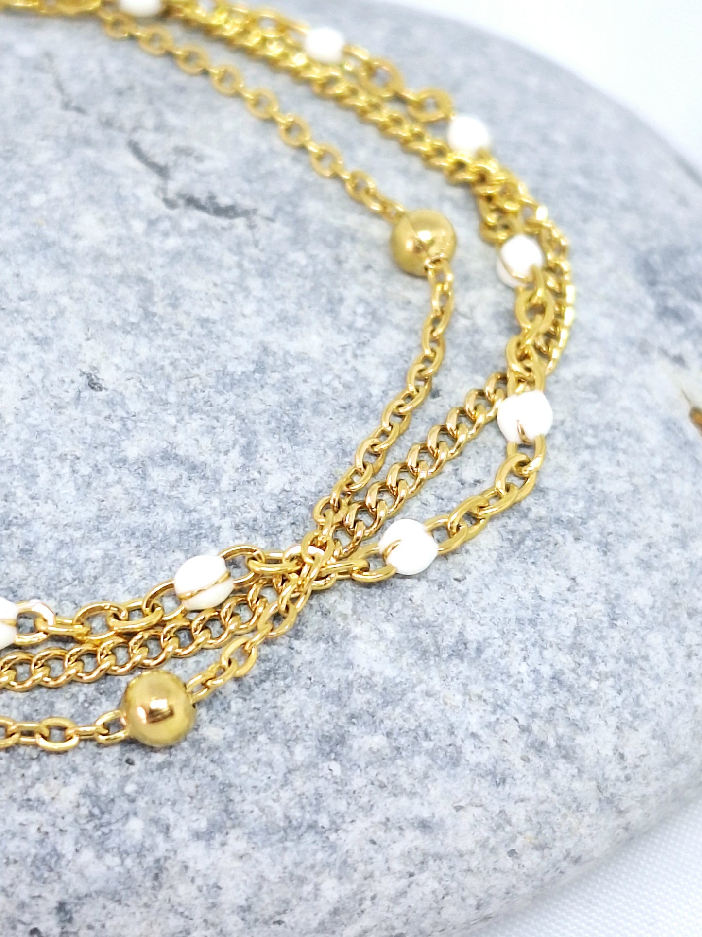 Bracelet triple rangs "IRIS"