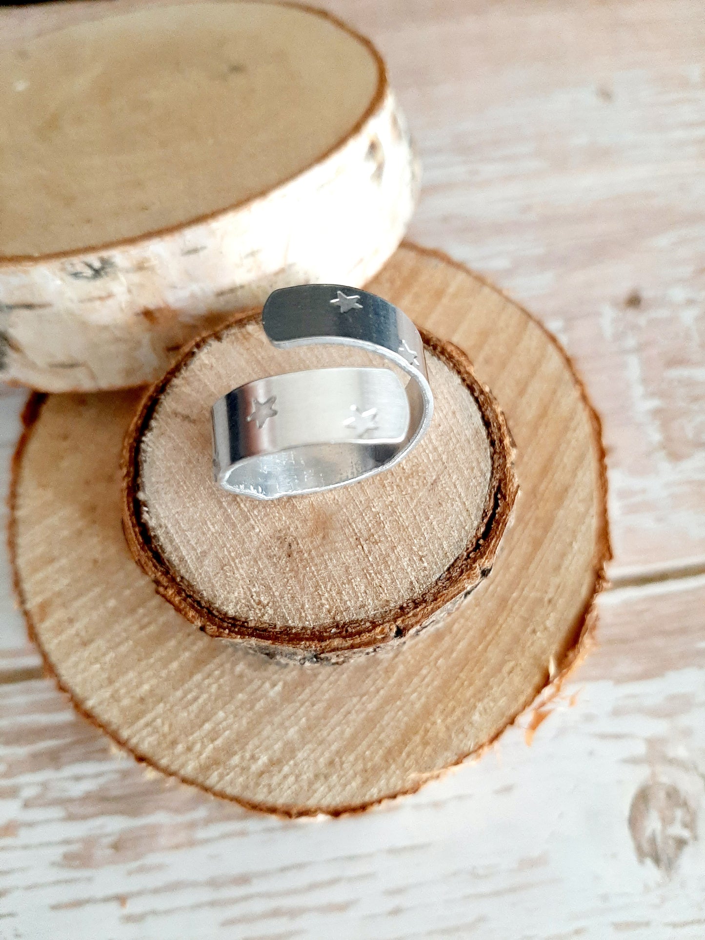 Bague "FALLING STARS" - argentée - version double