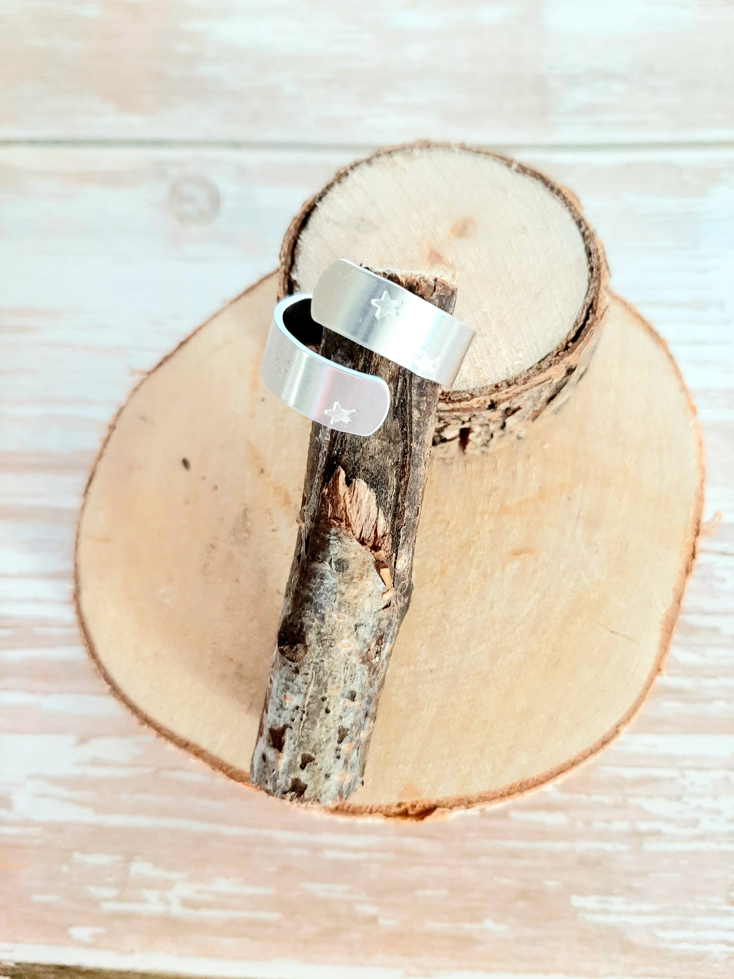 Bague "FALLING STARS" - argentée - version double