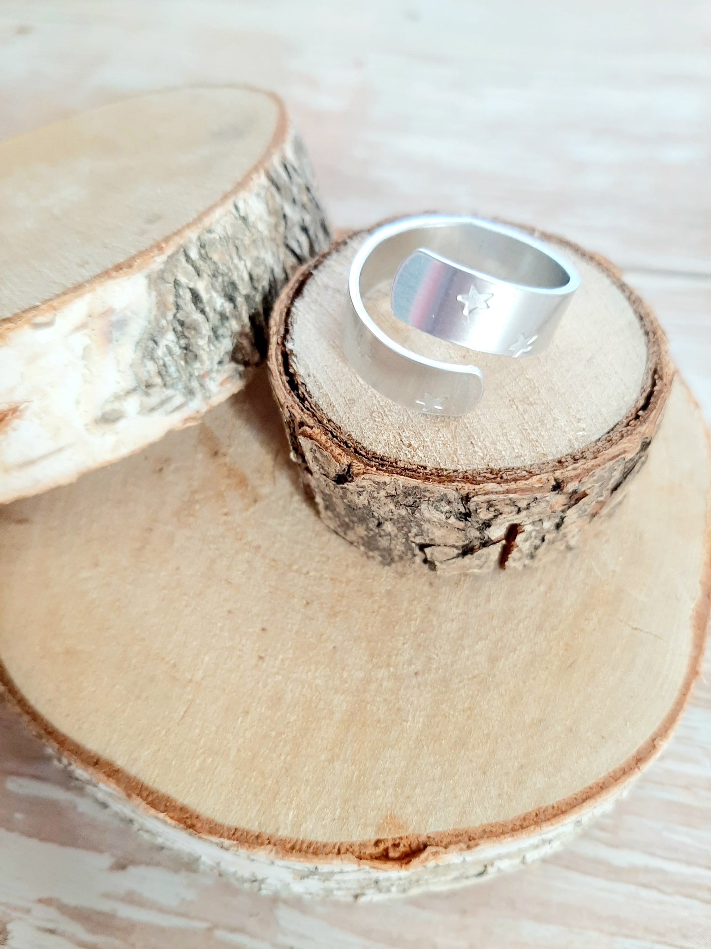 Bague "FALLING STARS" - argentée - version double