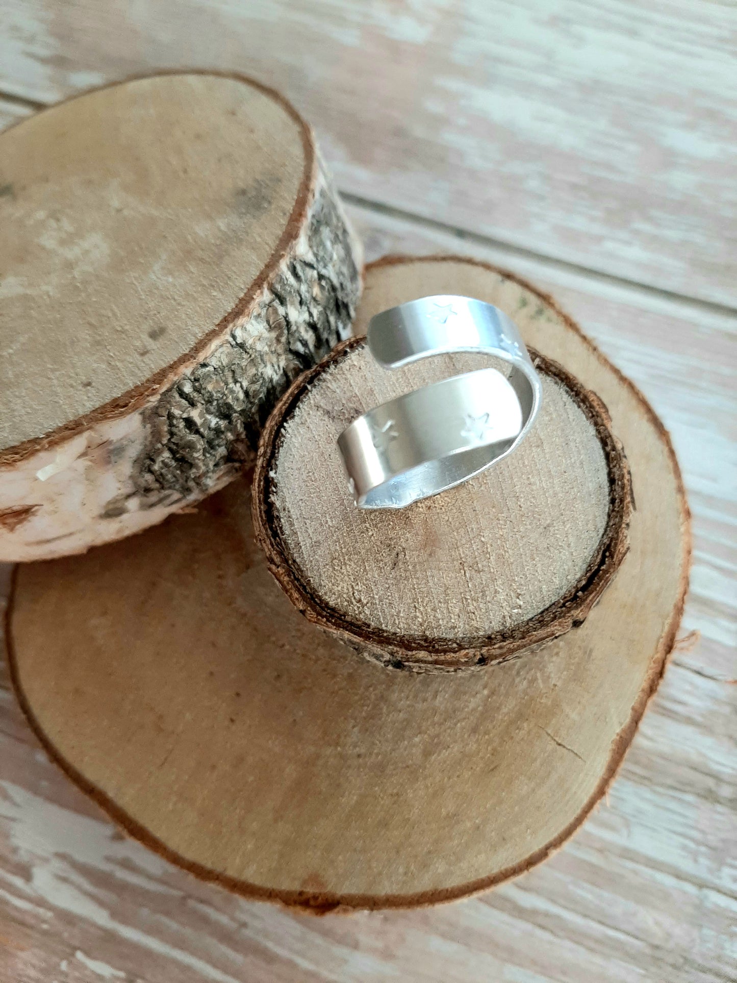 Bague "FALLING STARS" - argentée - version double