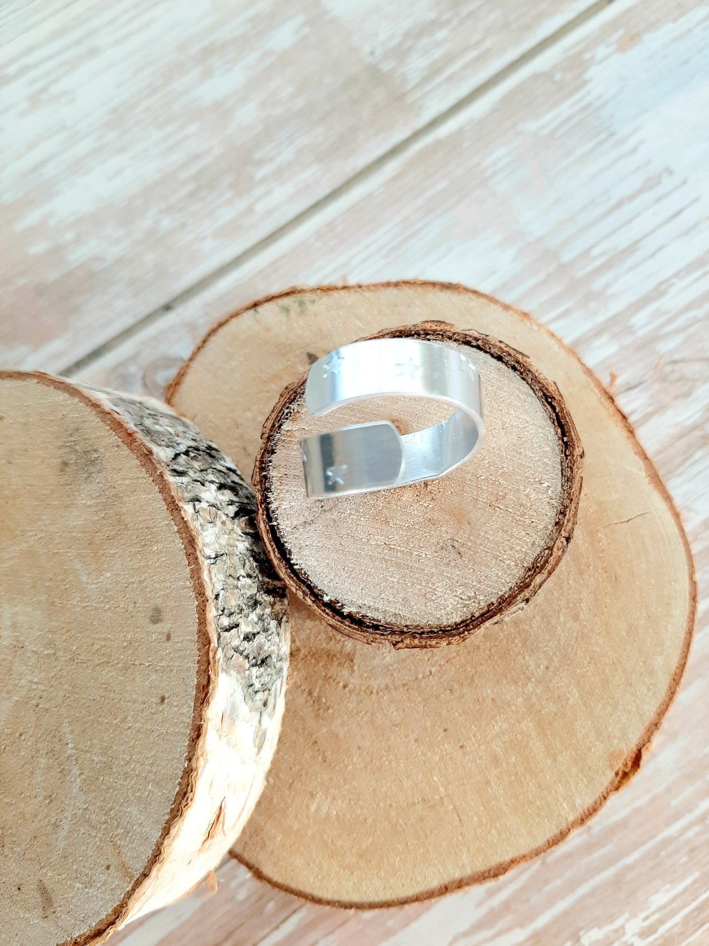 Bague "FALLING STARS" - argentée - version double
