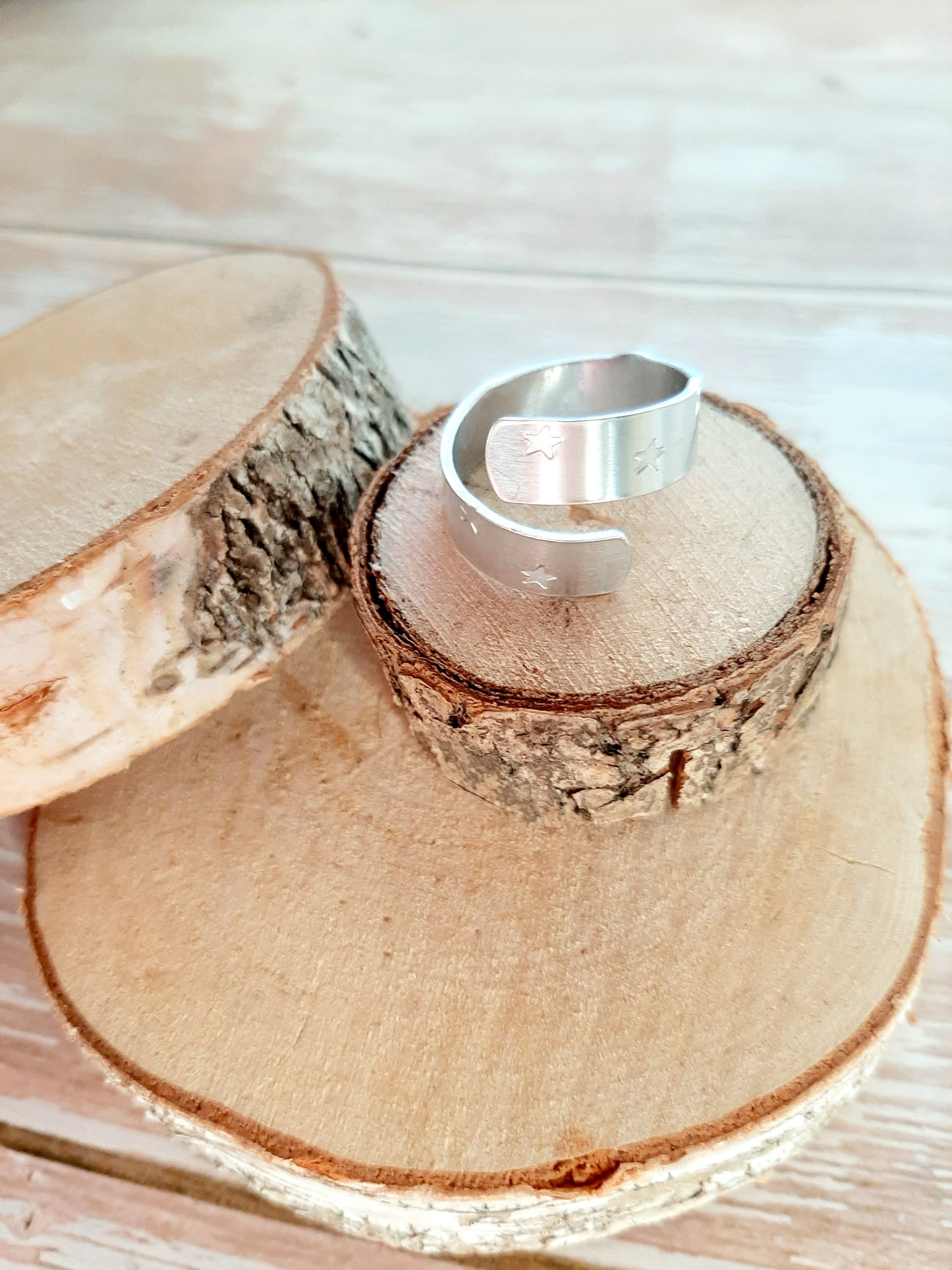 Bague "FALLING STARS" - argentée - version double