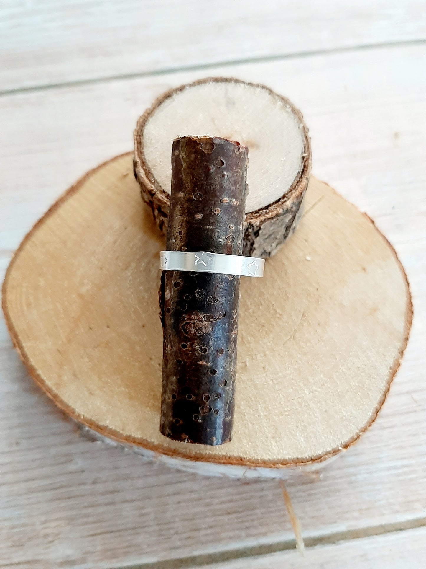 Bague "FALLING STARS" extra fine - argenté