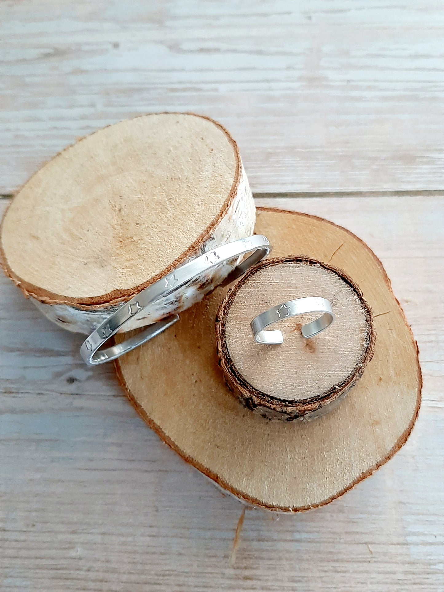 Bague "FALLING STARS" extra fine - argenté