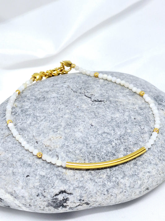 Bracelet "ADEONA" - Nacre blanche