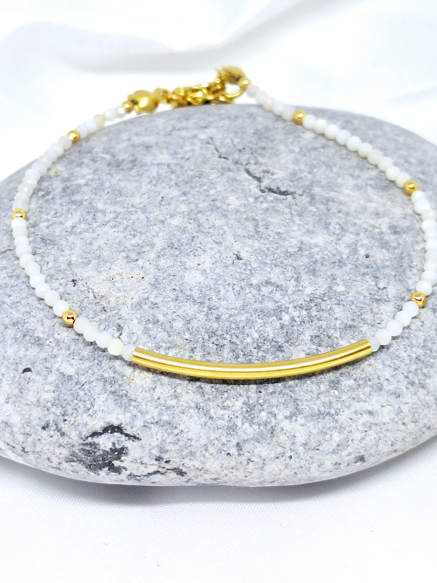 Bracelet "ADEONA" - Nacre blanche
