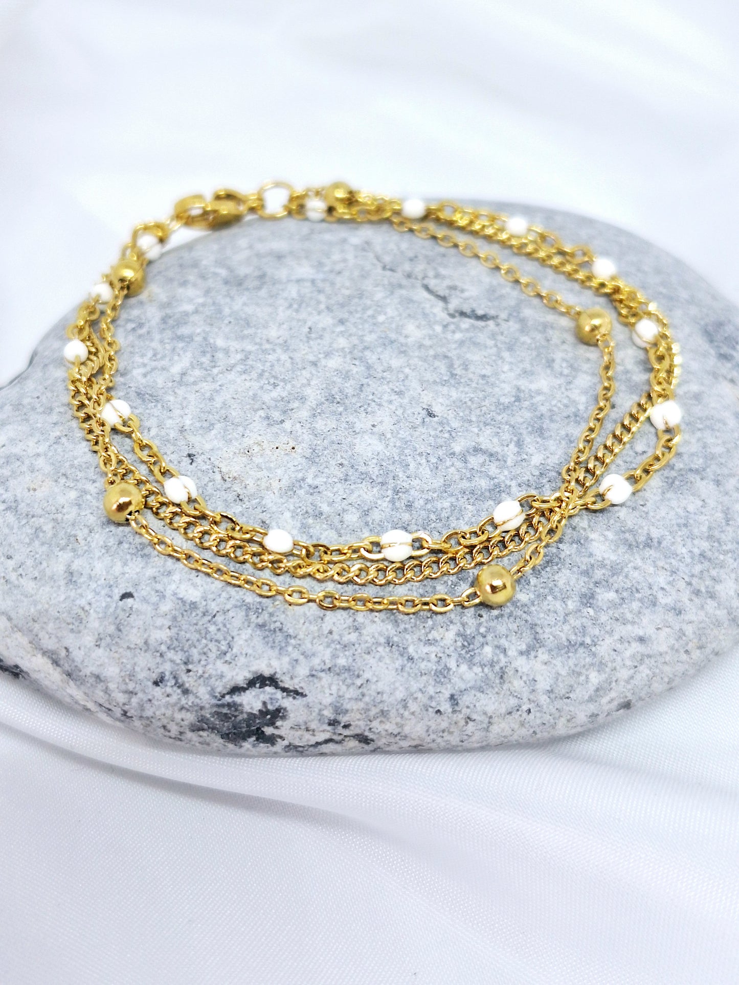 Bracelet triple rangs "IRIS"