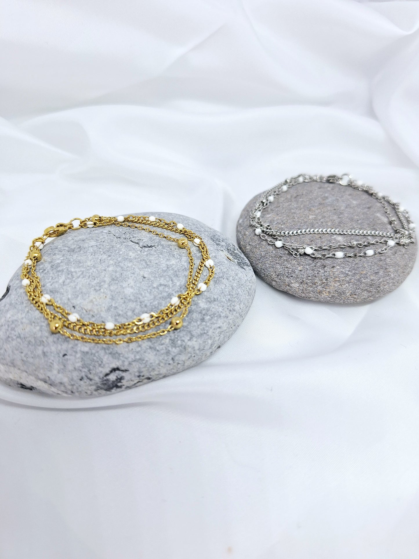 Bracelet triple rangs "IRIS"