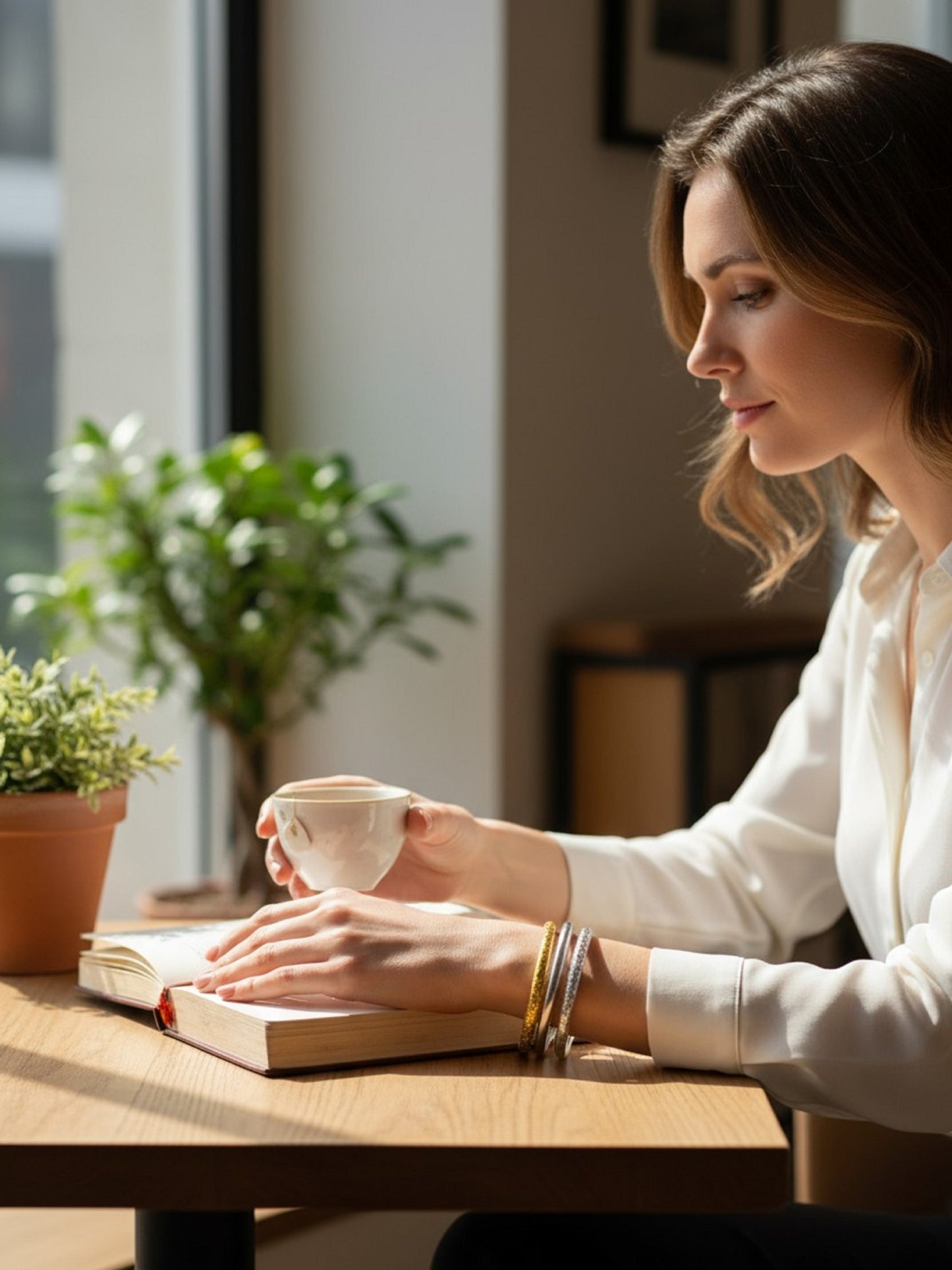 Jonc bouddhiste épais - bicolore
