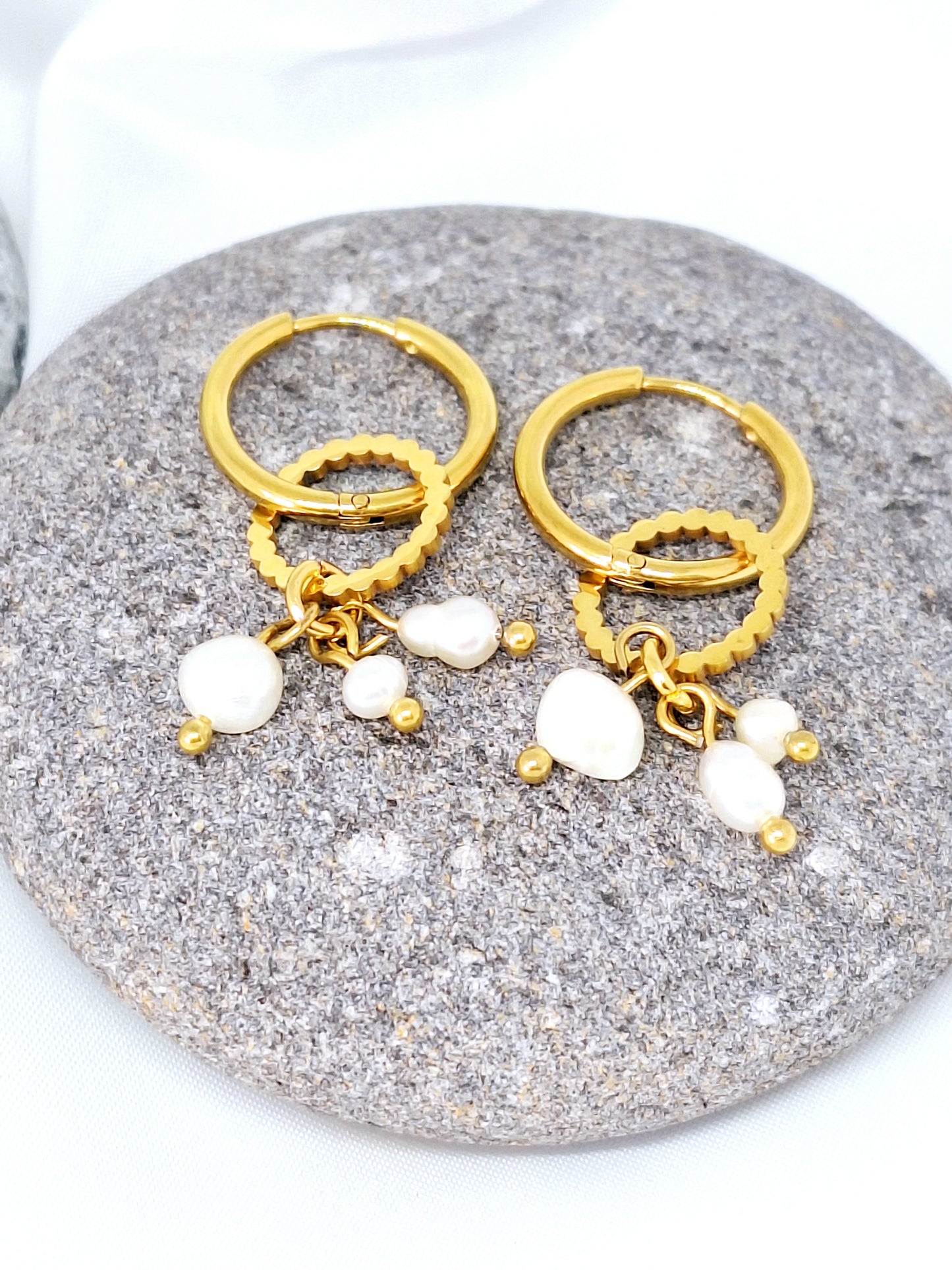 Boucles d'oreilles "ROSE-BELLE"
