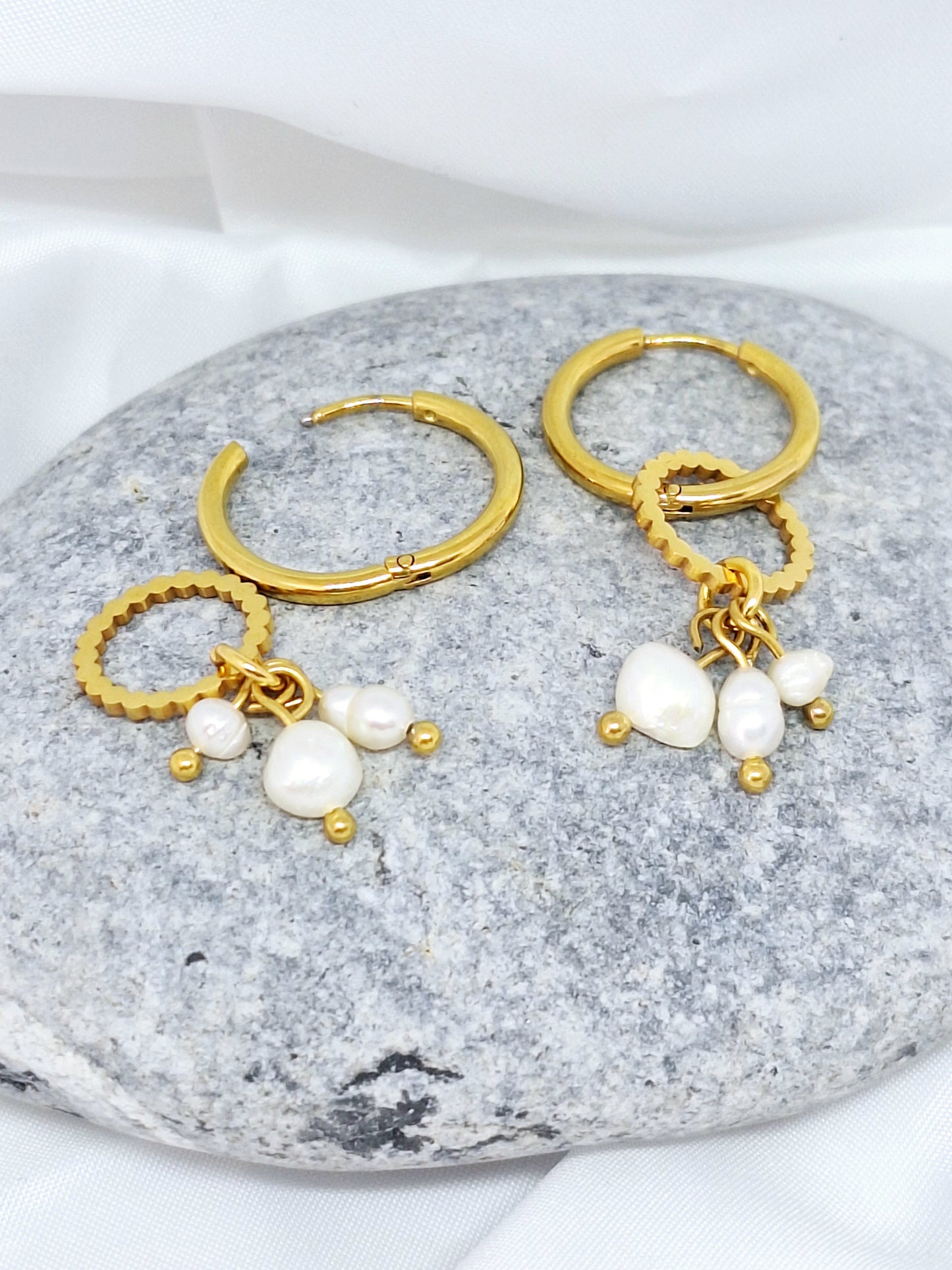 Boucles d'oreilles "ROSE-BELLE"
