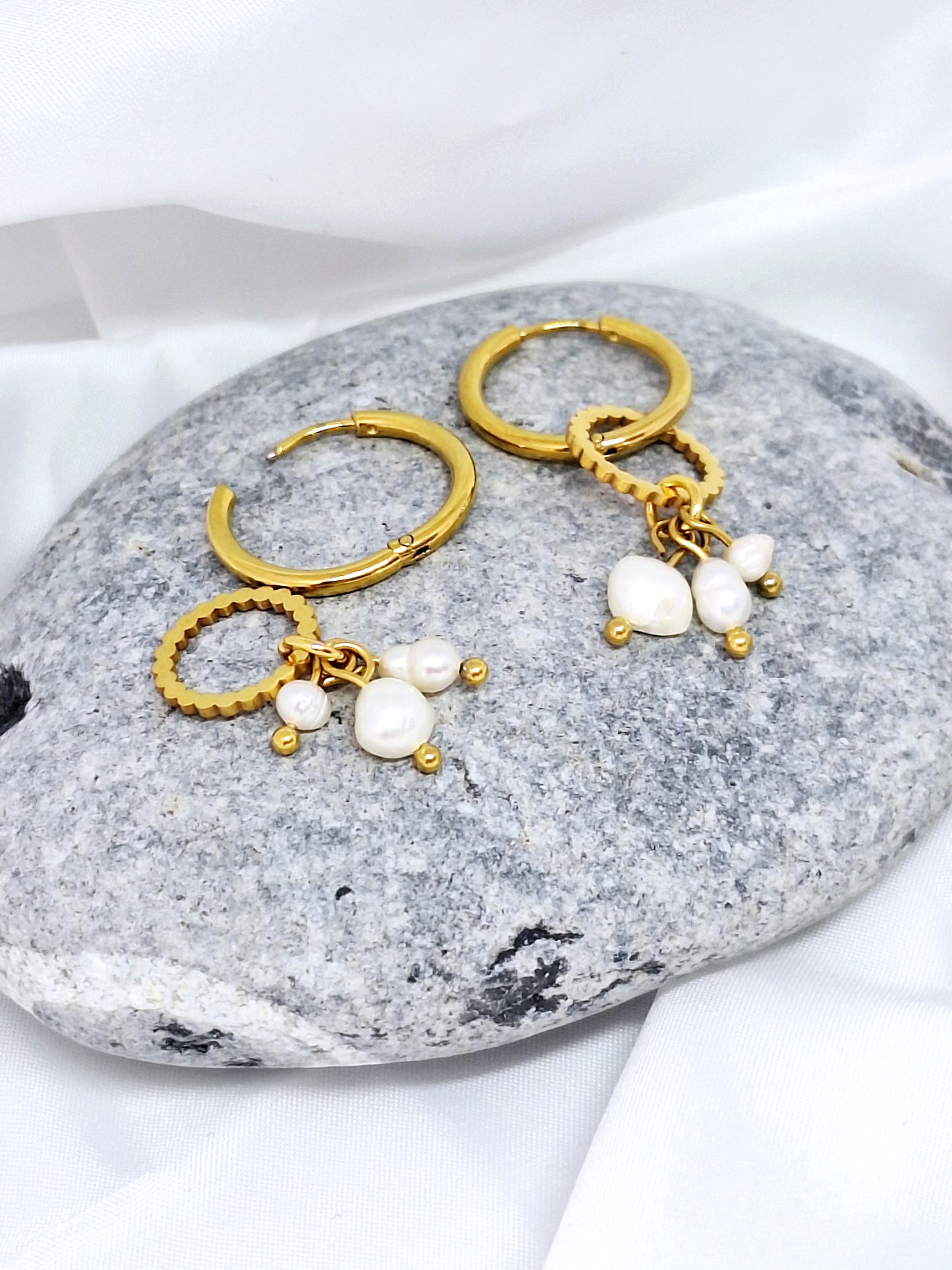 Boucles d'oreilles "ROSE-BELLE"