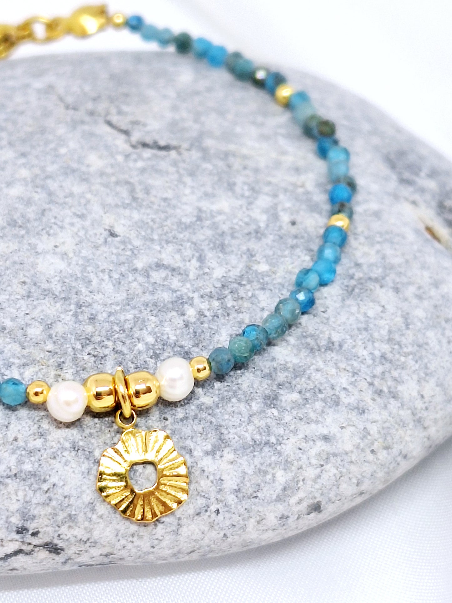 Bracelet "SOLA" - Apatite