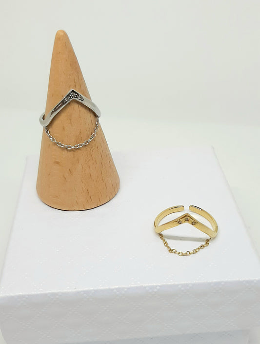 Bague "WISH BONE"