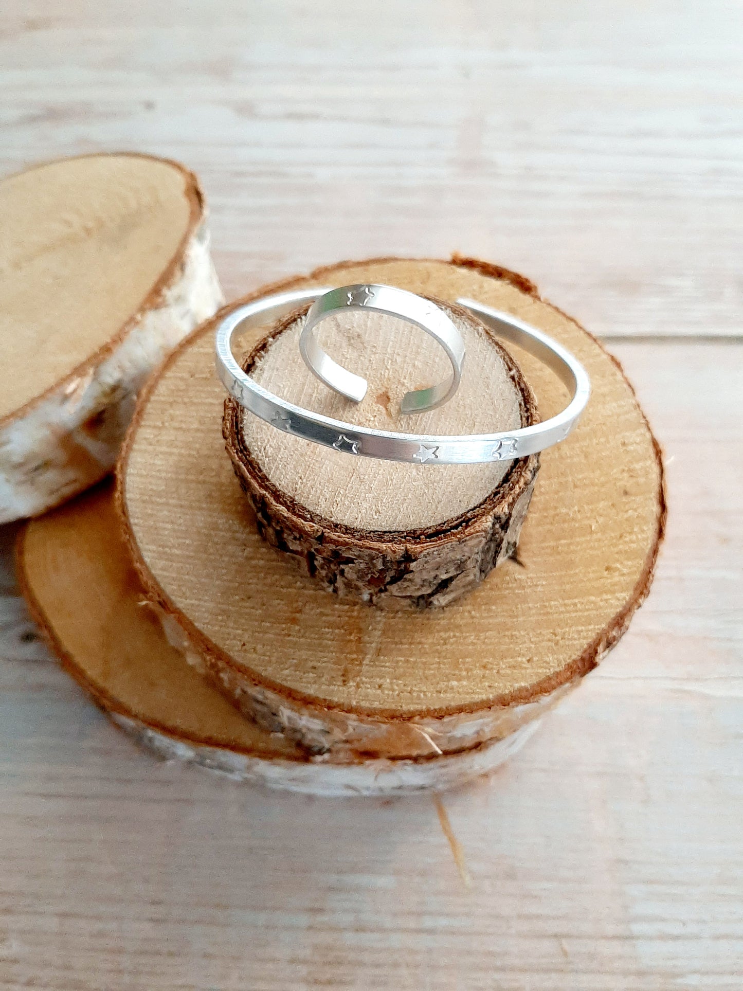 Bague "FALLING STARS" extra fine - argenté